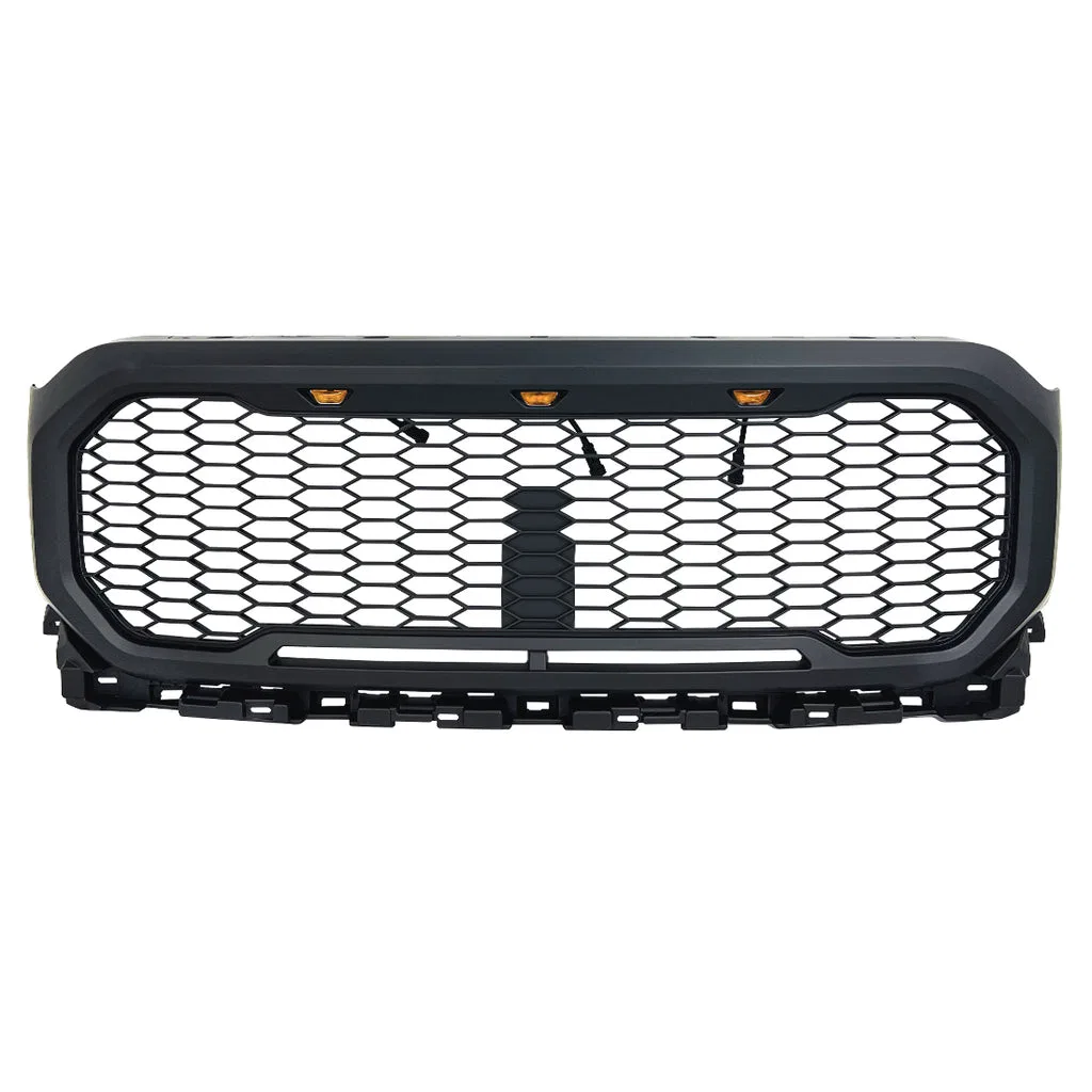 AMFMAA00122 – AMERICAN MOD Grille, With Light Cutouts Matte Black ABS Plastic With Three Amber LED Lights